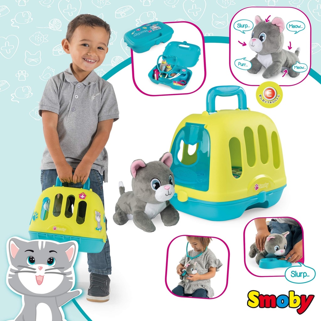Mallette Docteur Enfant En Bois Avec Peluche Chien - 21 Pièces - Jouet Vétérinaire Pour Fille 3 Ans Et Plus - Vert - 9